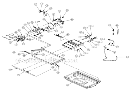 Page A Diagram and Parts List for MK-377  MK Diamond Tile Saw